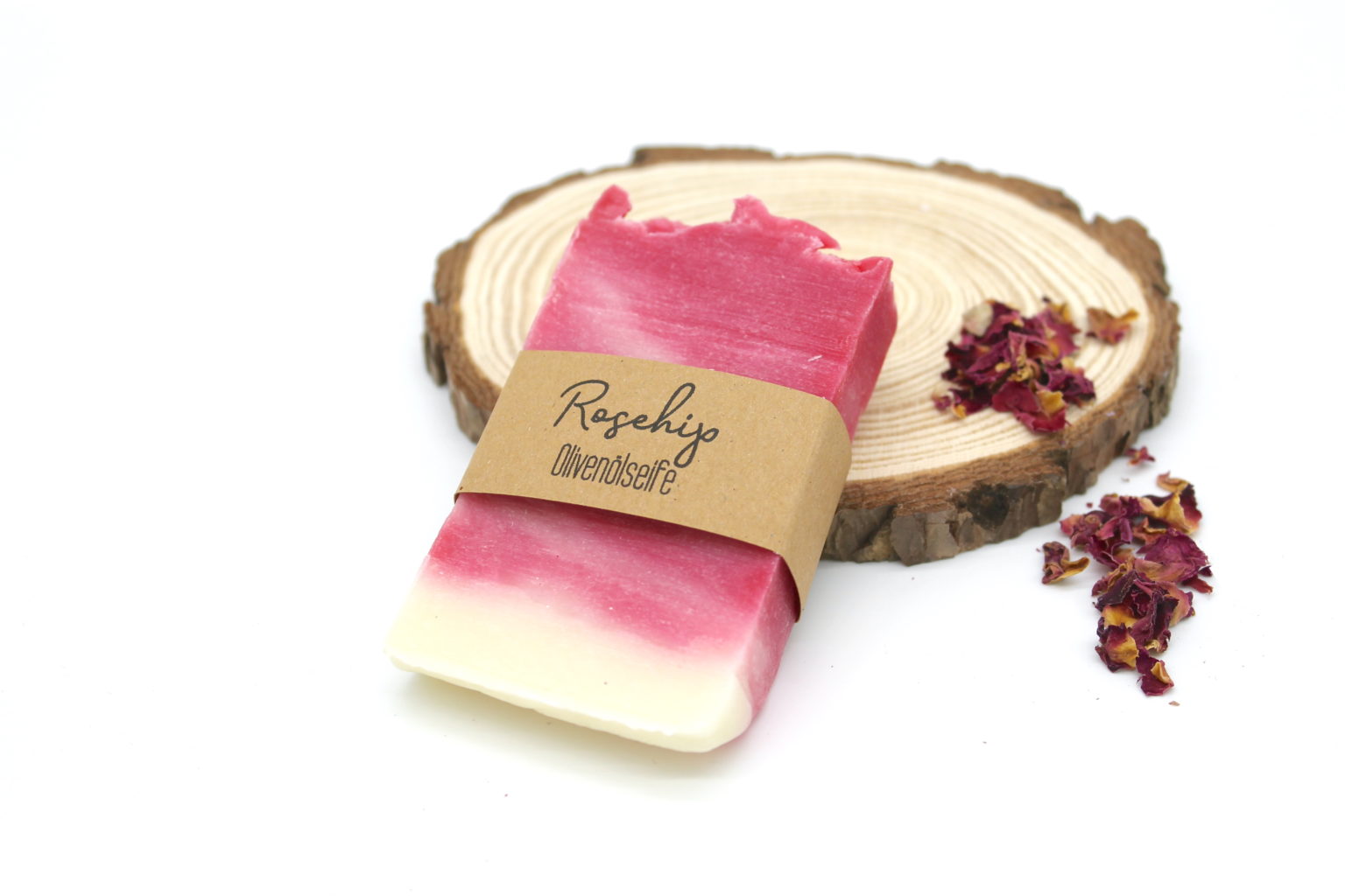 Hagebutten Olivenöl Seife Produktfoto